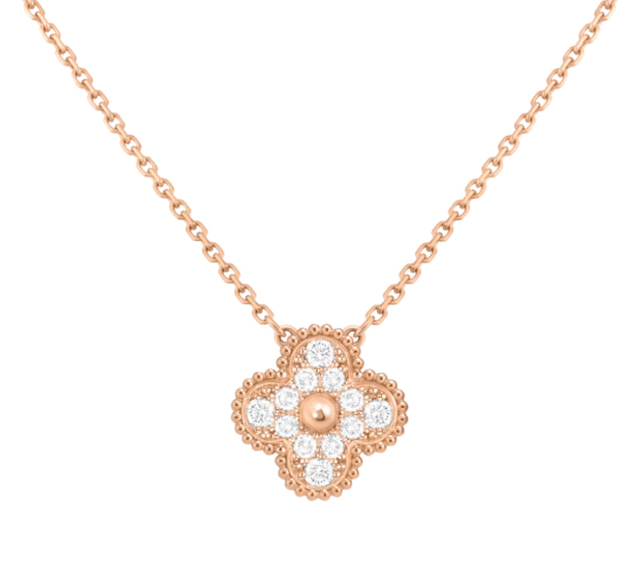 V Inspired Diamond Clover Pendant