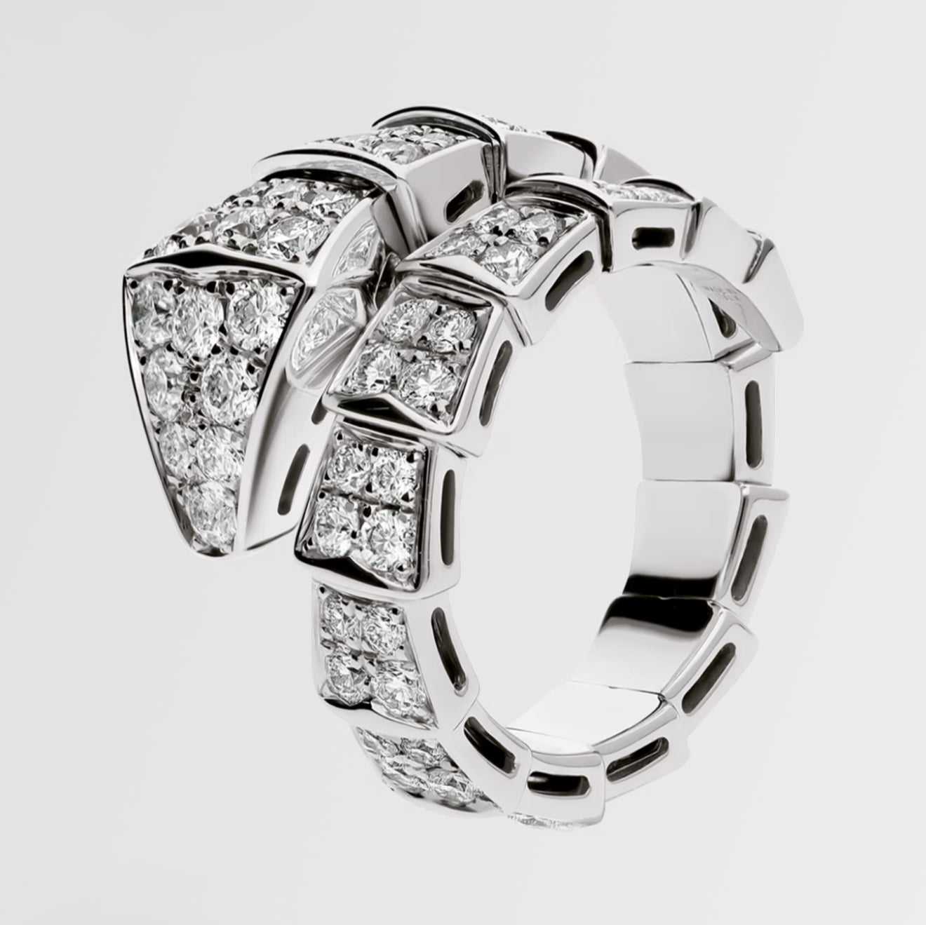 B Inspired Serpenti Viper Diamond Ring