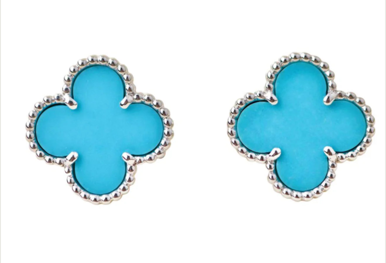 V Inspired Clover Earrings