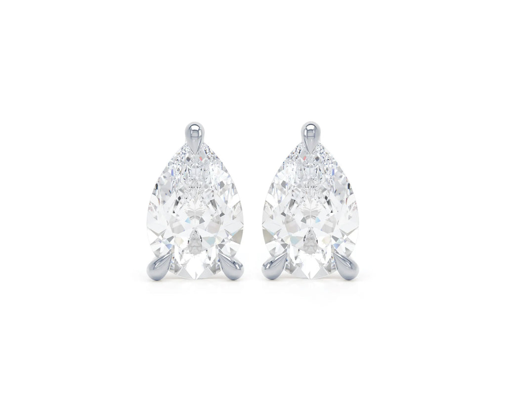 5 carat each (10 ctw) Pear Shape Diamond Earrings