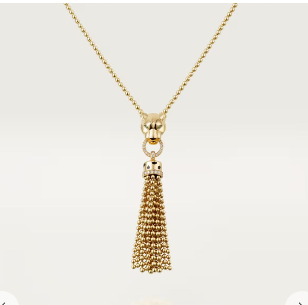 C Inspired Panthère Long Necklace