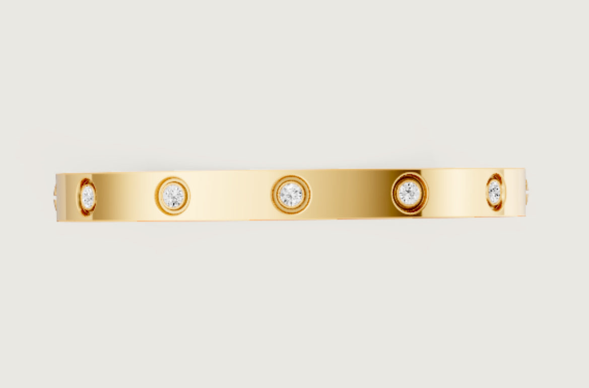 C Inspired 10 Diamond Bracelet