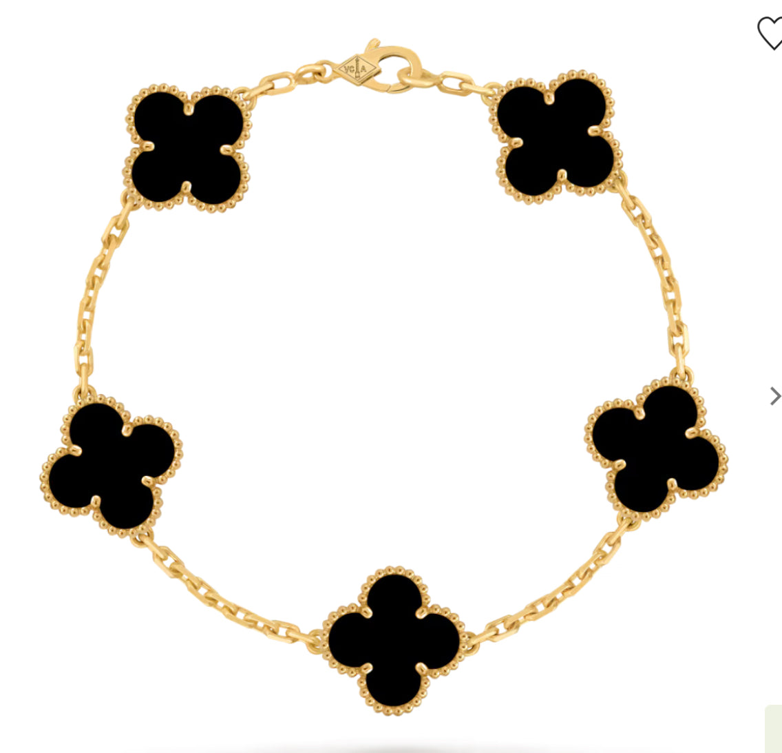 V Inspired 5 Motif Clover Bracelet