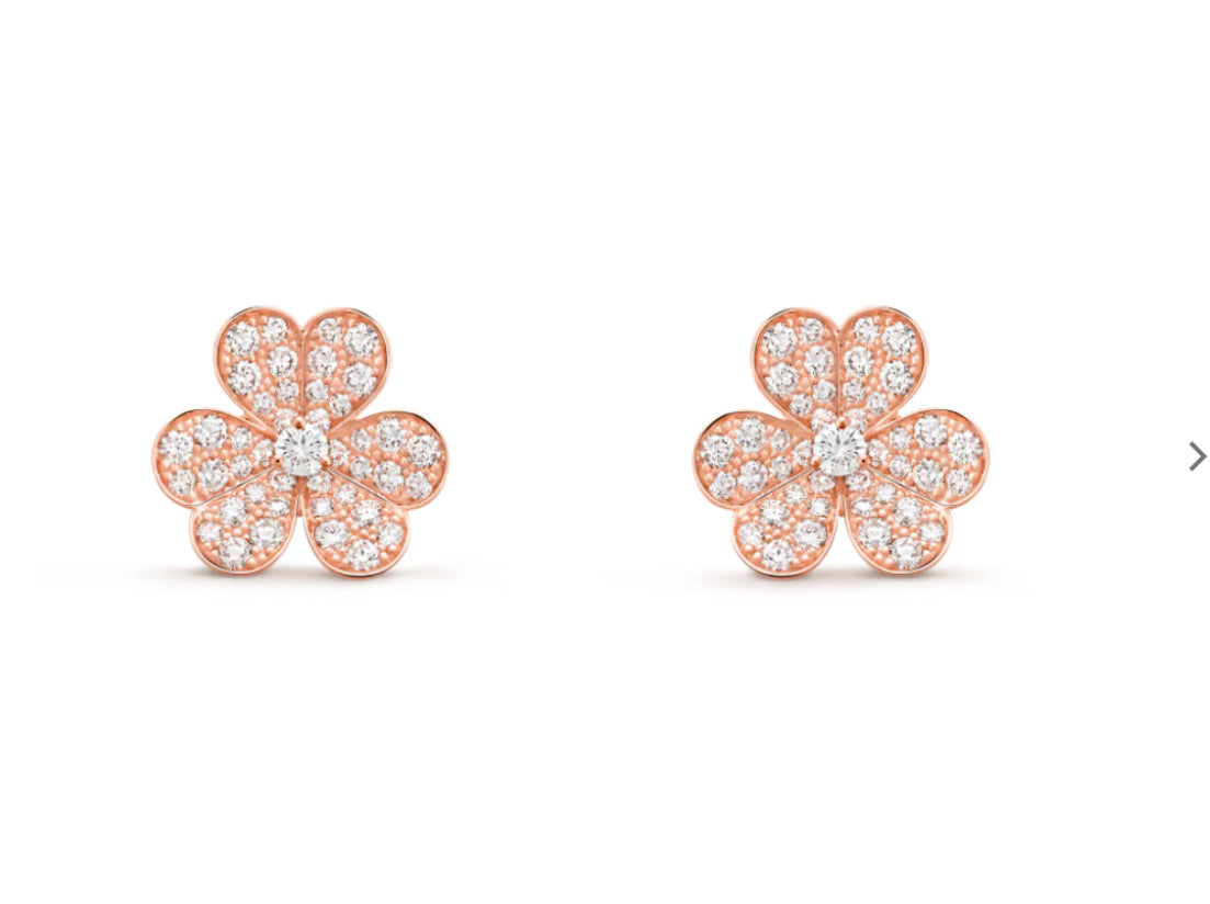 V Inspired Frivole Diamond Earrings - Small