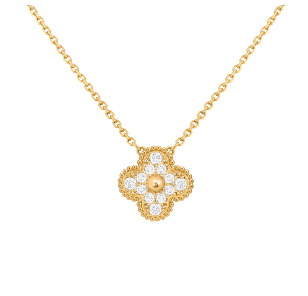 V Inspired Diamond Clover Pendant