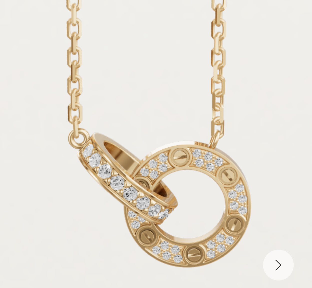 C Inspired Diamond Pendant