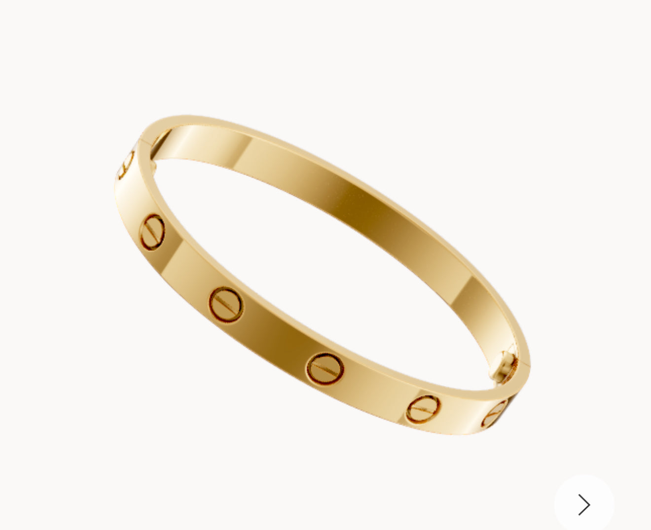 C Inspired Gold Bracelet