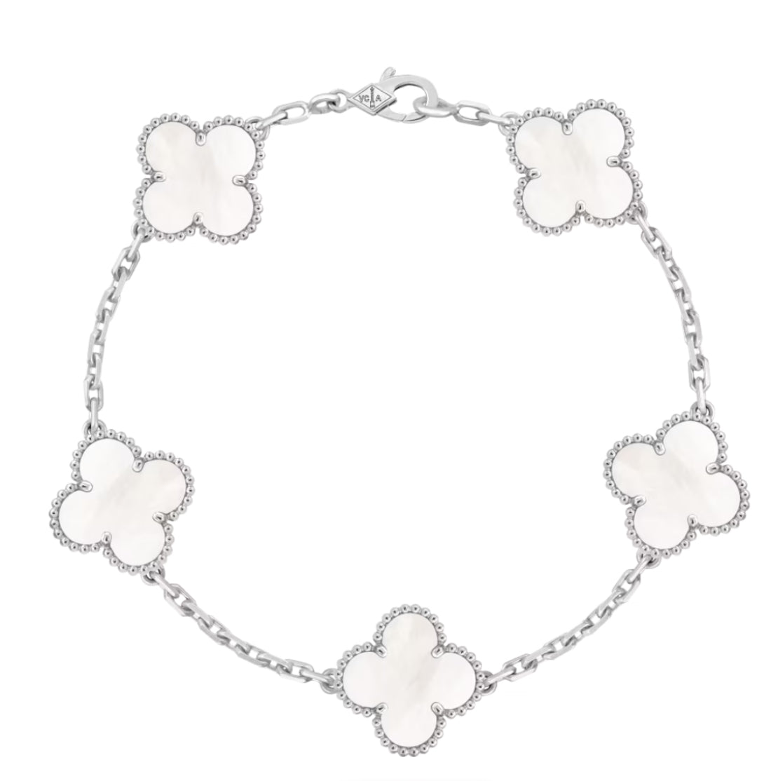 V Inspired 5 Motif Clover Bracelet