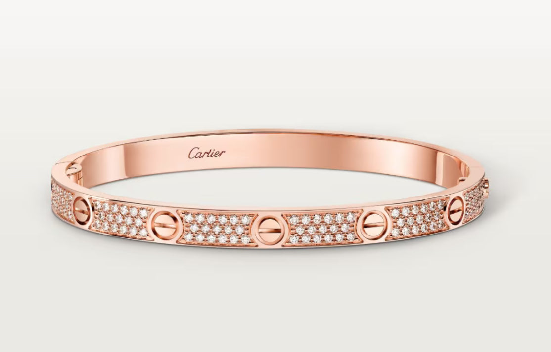 C Inspired Full Pave Diamond Bracelet