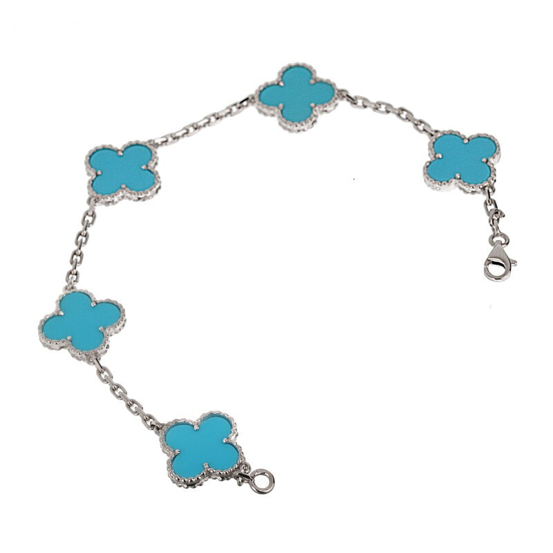 V Inspired 5 Motif Clover Bracelet