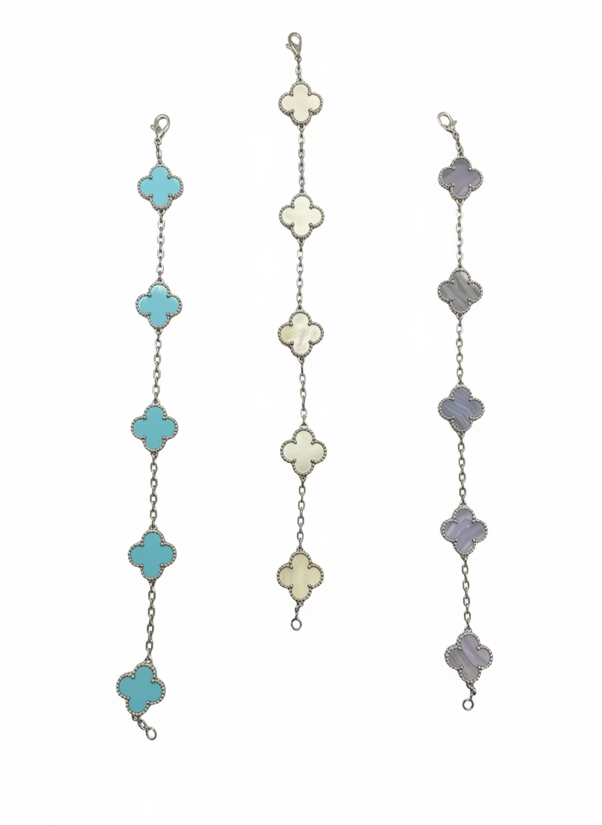 Custom 5 Motif Clover Bracelet