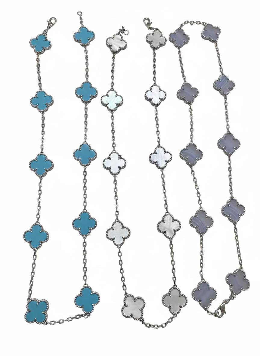 Custom 10 Motif Clover Necklace