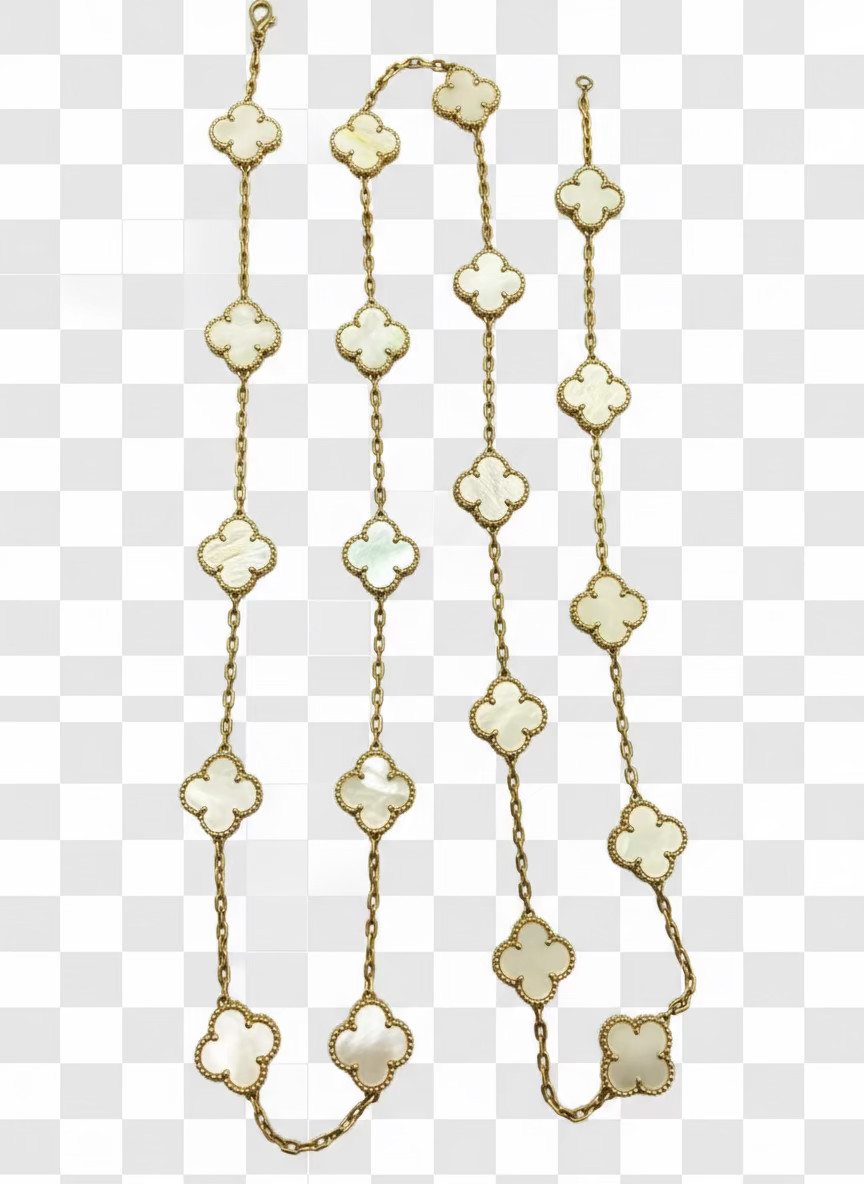 Custom 20 Motif Clover Necklace